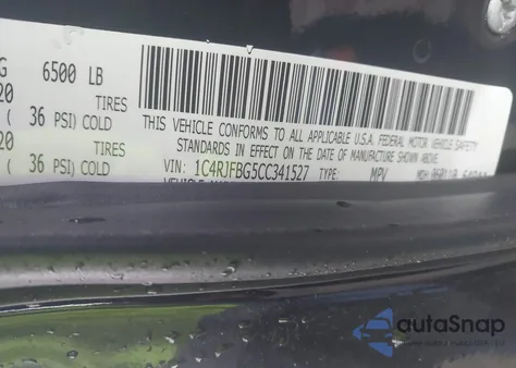 2012 Jeep Grand Cherokee Limited from USA, damaged, VIN 1C4RJFBG5CC341527